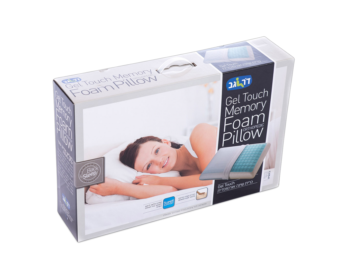 כרית שינה GEL TOUCH אורטופדית ויסקו אלסטית